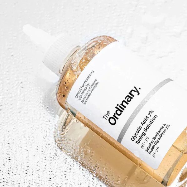 Pack Of 3 The Ordinary Glycolic Acid (240ml) + The Ordinary Skin Brightening Niacinamide 10% Zinc 1% serum (30ml) + Glow Natural Glutathione Alpha Arbutin Skin Brightening Cream (50g)